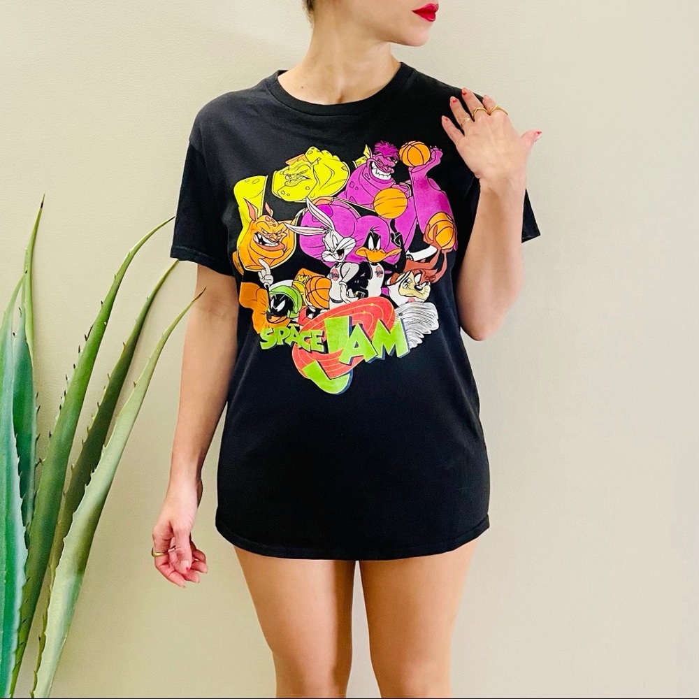 Vintage Space Jam T-Shirt in Black/Multi 🏀